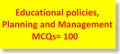 Educational Policies, Planning, and Management   MCQs= 100-image