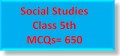 Social Studies Class 5th MCQs=650-image