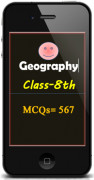 Geography Class-8th (MCQs=567)-image